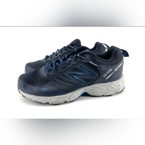 NEW BALANCE 573 trail Running Shoes Womans Navy/Silver Size 10 No Box Pre-Owned